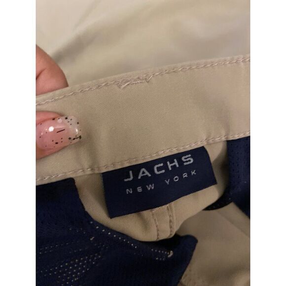 NWOT Jach's New York Mens Khaki Flat-Front Shorts slash pockets size 31 - Picture 7 of 9